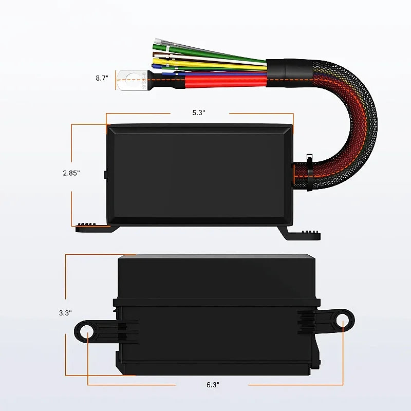 40A 80A Waterproof Relay Box 12V with 6 Pcs 4P Relays 12V 24V Pre-wired Relay Box with Relay Kit for Auto