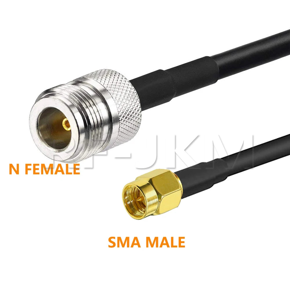 N Type To SMA RPSMA Male Female Connector Crimp for RG58 Coax Extension Jumper Pigtail Cable L16 N To SMA Fast Delivery Brass RF