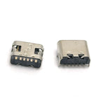 1/20pcs 6 Pin SMT Socket Connector Micro USB Type C 3.1 Female Placement SMD DIP For PCB Design DIY High Current Charging