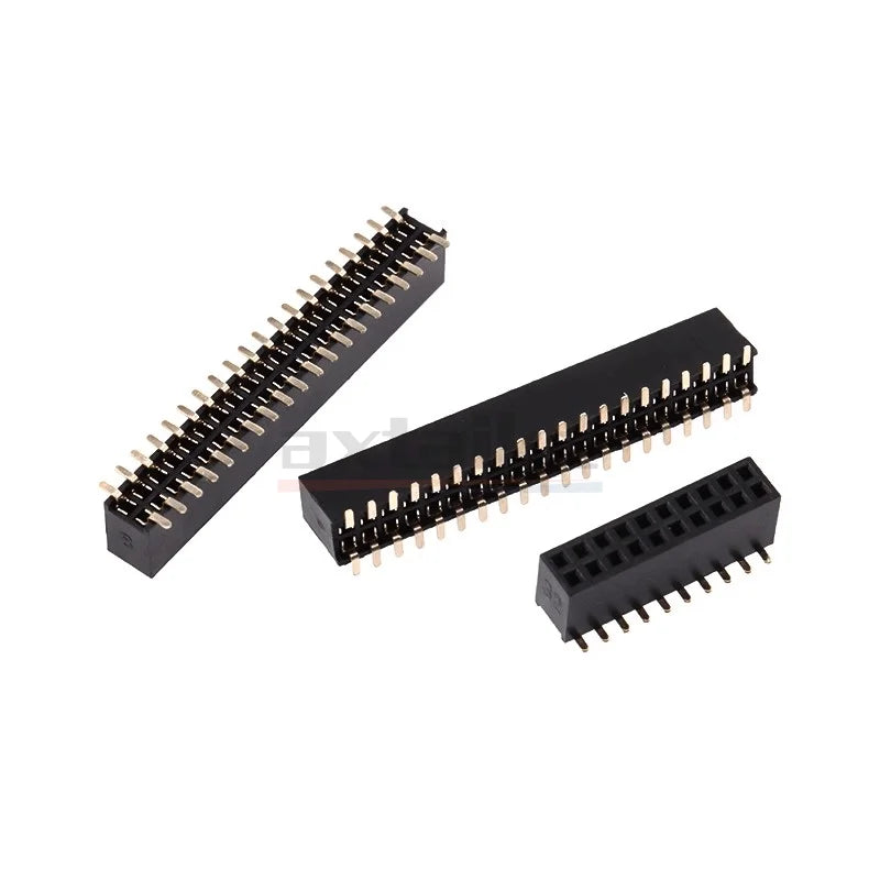 10PCS 1.27mm SMD Female Header PCB Connector 2P 3P 4P 5P 6P 7P 8P 9P 10P 12P 14P 15P 16P 20P 25P 30P 40P 50Pin Single Double Row
