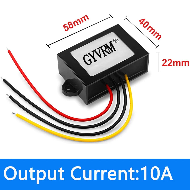 DC 72V 60V 48V 36V 24V to DC 12V 3A 5A 8A 10A Step Down Voltage Power Converter Auto Car Motorcycle Bus Truck Buck Power Supply