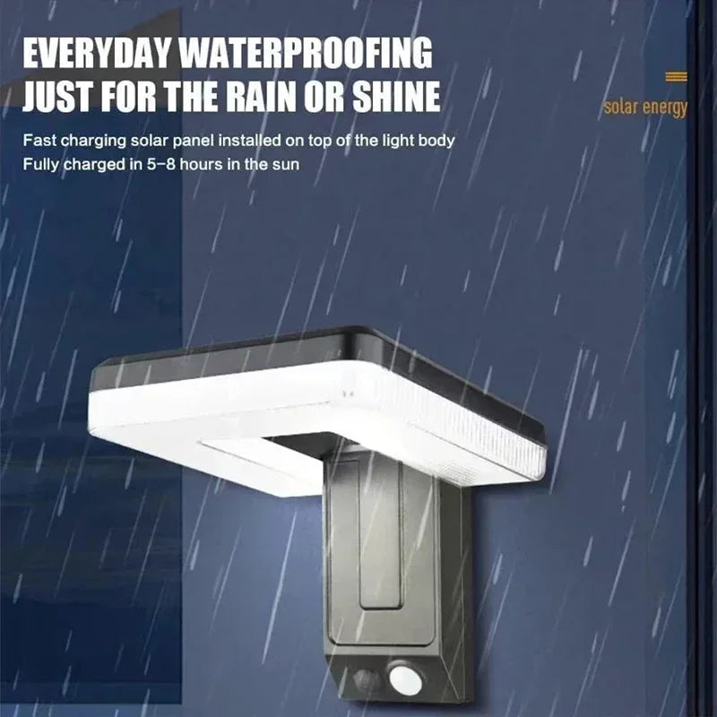 1~2Pack Solar Lights Outdoor Foldable 3 Modes LED Light Motion Sensor Waterproof Wall Lamps for Fence Yard Garden Garage
