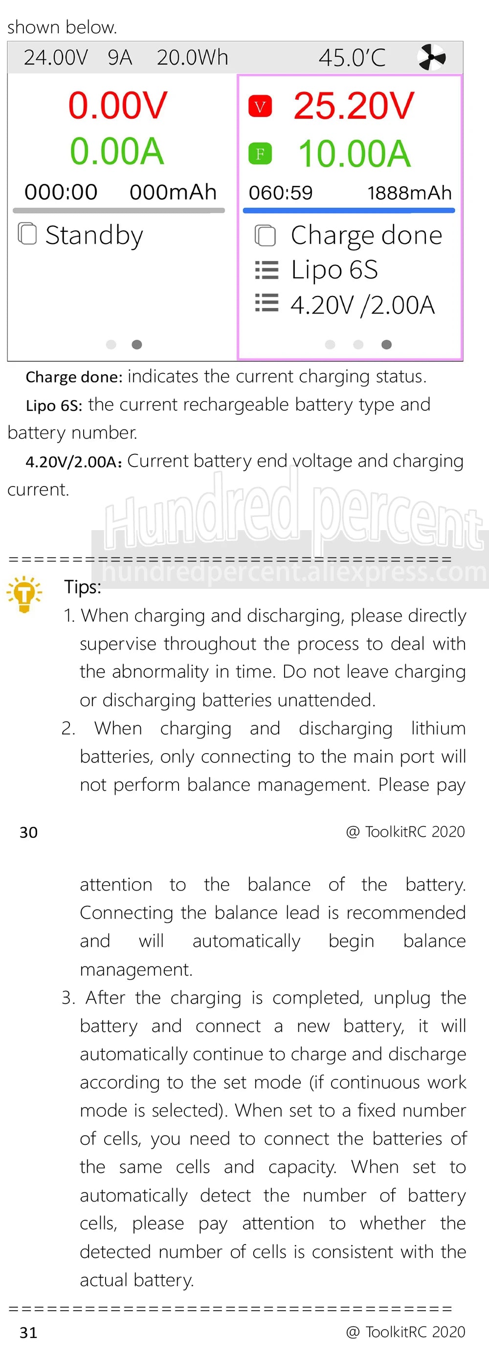 ToolkitRC M6D V3 500W 15A DC Dual Channel MINI Smart Charger Discharger For 1-6S Lipo Battery FPV Model Spare Part Replace