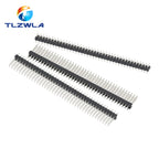 2.54mm 2X40 Pin Single Double Row Male Connector PCB Board Pin Header Long 8.5/11.5/13/14/15/17/19/25/30mm 1X40P Strip Pinheader