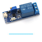 Javino 1/5/10Pcs Smart Electronics 5V-30V Micro USB Power Adjustable Delay Relay Timer Control Module Trigger Delay Switch
