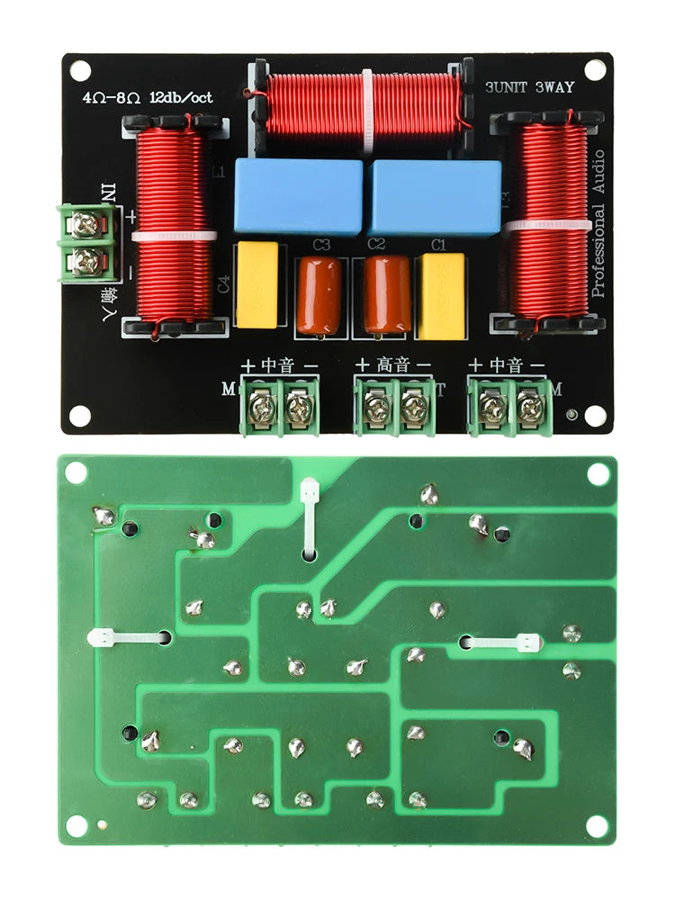 3-Way 200W 5500Hz / 5300Hz 3 Unit Home Theater High Power Audio Crossover Filters Professional Speaker Frequency Divider