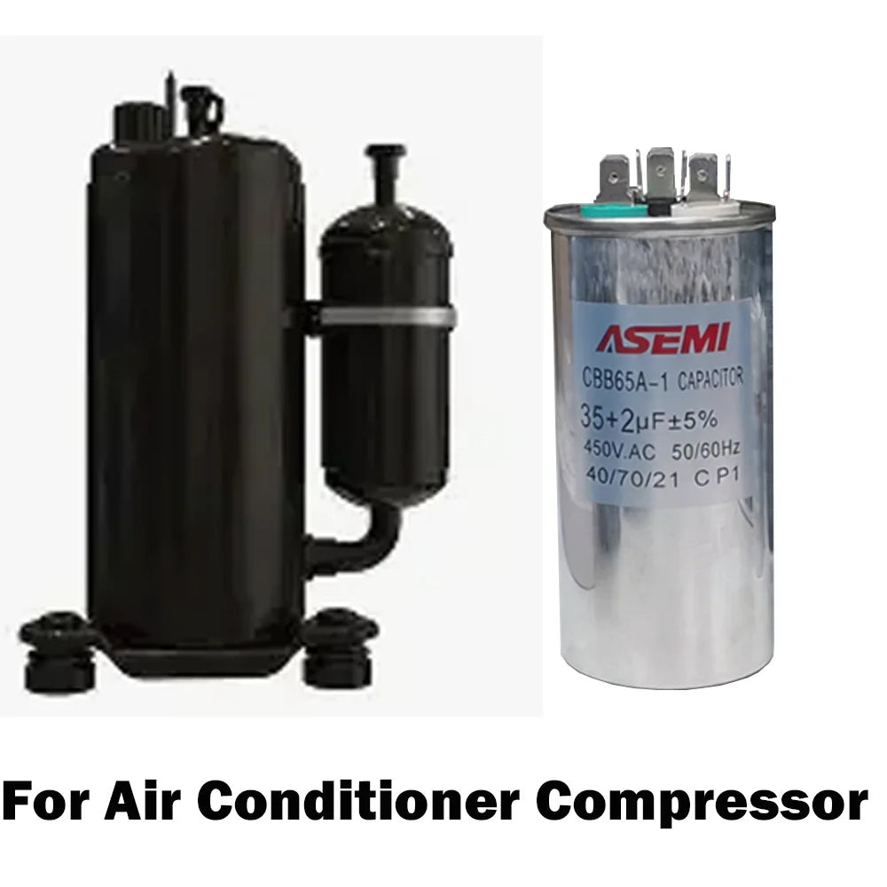 CBB65 450V AC Motor Capacitor Air Conditioner Compressor Start Capacitor 60uF+5uF 25+5uf 30+2uf 35+5uf 40+5uf