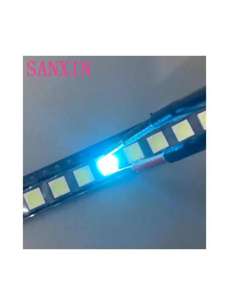 MX 100pcs 5050 1206 2835 3528 0402 0603 0805 3014 4014  Ice Blue SMD LED Diode High Brightness Lighting Bead for DIY Projects