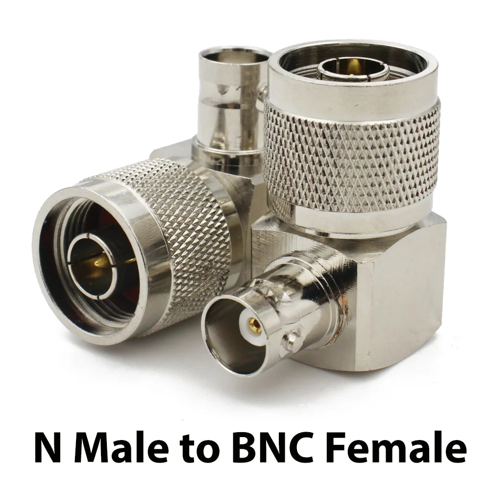 RF Coaxial Connector L16 N To BNC Male Female Connector 90 Degree Right Angle Adapter RF Transmission Cable Wire Terminals