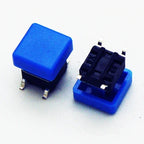 10PCS 6X6X7.3mm 4PIN DIP SMT Momentary Tact Button H=8.7mm With Cap Mini Push Button