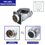 PLS28 P28-2/3/4/5/7/8/10/12/16/17/20/24/26 Pin Aviation Connector Plug WS28 Male Female Plug Socket Connector