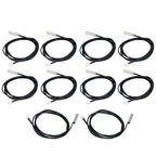 10Pcs Thermistor Sensor NTC Temp Temperature Probe 5x25mm Cylindrical Head for Measuring10K B3950