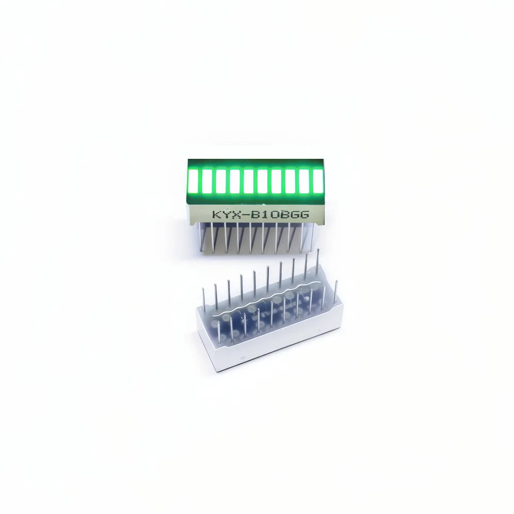 10pcs Multi-Color LED Display Bargraph Light 10 Segments Red Blue Yellow White Green Single Color Battery Level Bar Graph DIY