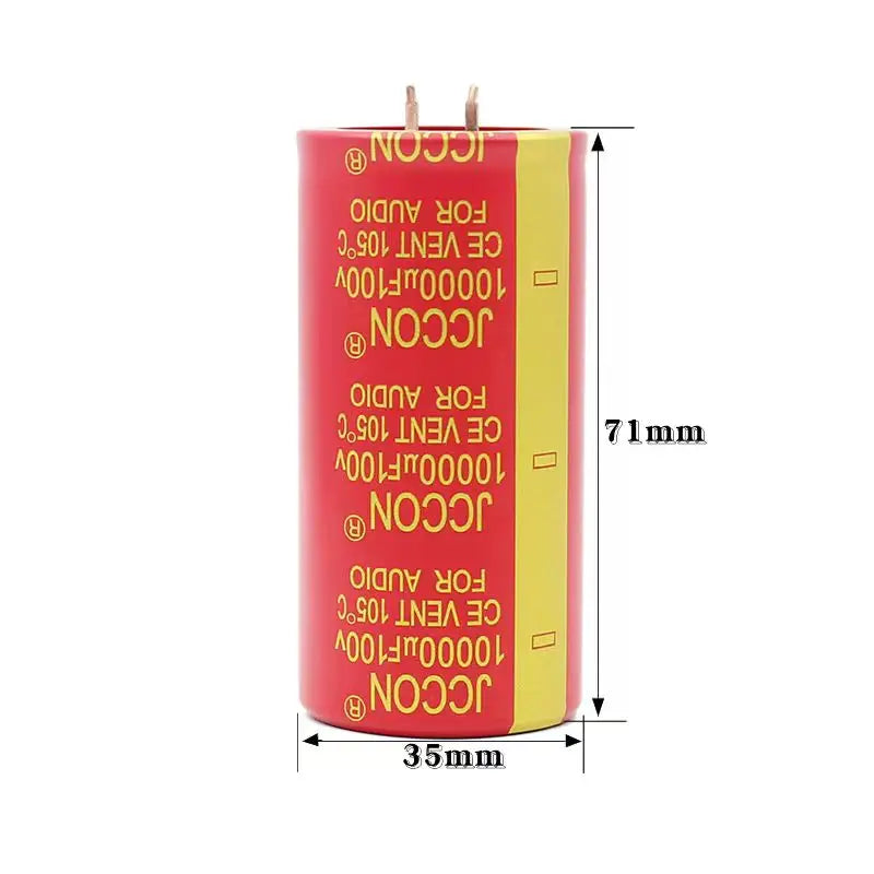63V 80V 100V10000uf audio electrolytic capacitor 10000UF63V 80V 100V 30x50 35x60 35x70red copper pin high protection low ESR