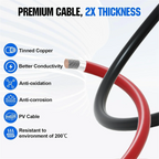 L68AAnderson Connector 50A Kit Anderson Plug 8 Guage 30cm Battery Cables Waterproof Quick Connectors for Lifepo4