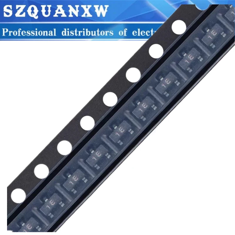 100Pcs BC847A BC847 1E 0.1A 45V NPN SMD Triode transistor SOT23