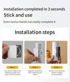 Rechargeable Motion Sensor LED Night Light Double Head Magnetic 3 Color Wall Lamp USB Charging for Closet Stairs Hallway Kitchen