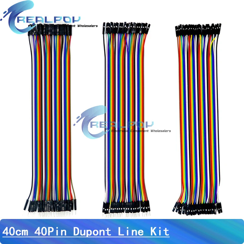40PIN Dupont Line Male To Male Female To Female Male To Female Jumper Wire Cable 10cm 15cm 20cm 30cm 40cm for Arduino DIY KIT