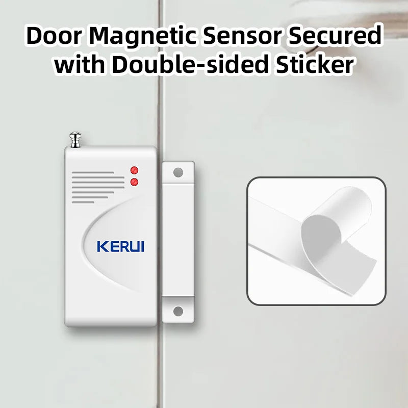KERUI 433MHz Wireless Door Window Magnetic Sensor for W181 W184 W202 W204 WiFi GSM Home Security Alarm System