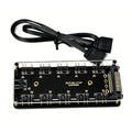 10 Port 5V 3PIN ARGB Fan Hub SATA Powered RGB Splitter for PC Case Addressable RGB Fan Light Strip