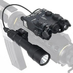 2026 NEW DBAL-A2 Red Green Laser & White LED Flashlight Aiming Indicator Fit 20mm Rail For Outdoor Sport Toy Accessory