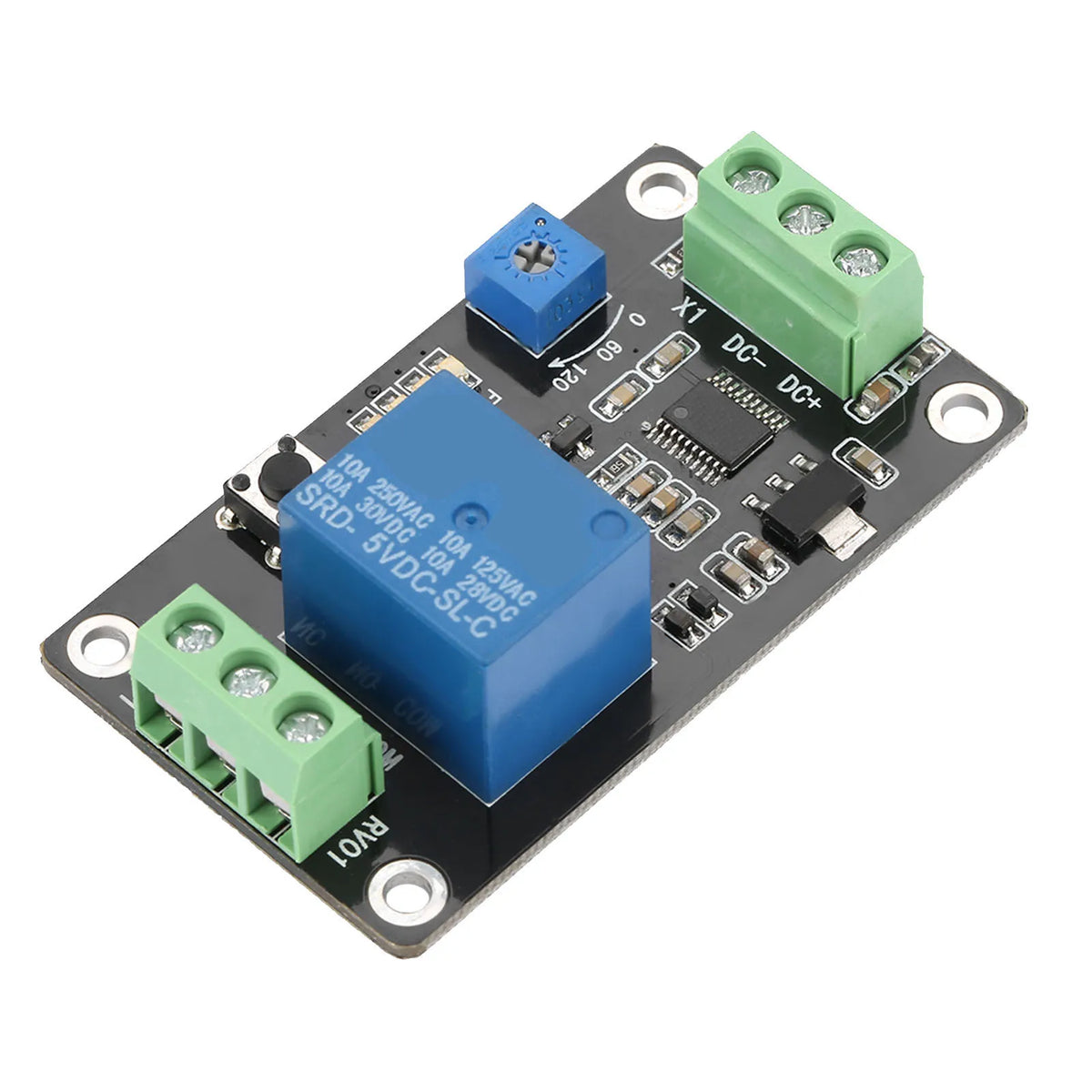Delay Timer Relay Self locking Delay On Off Time Switch Super 555 Timer DC 5V/12V/24V