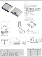 10Pcs USB Connector Type C Female Charging Port Jack 2/4/6/16 Pin Type-C Socket PCB Soldering SMD SMT DIY Repair Type C Adapter