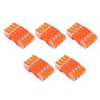 5Pcs Quick Lever Splicing Wire Connectors 2/3/4 Pins CMK642  Compact Plugable Male Female Terminals Universal Blocks