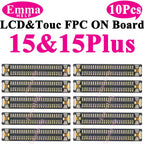 10Pcs LCD Display Touch FPC Connector for iPhone 17 17Pro 16 15 14 Pro Max Motherboard Logic Board Screen Plug Replacement