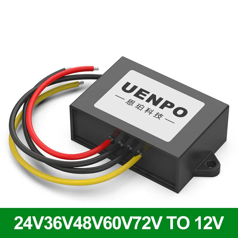 24V to 12V 10A Step-Down DC-DC Converter Voltage Regulator for Automotive Toys 36V 48V 50V 53V 60V 72V to 12V 120W Step-Down Pow