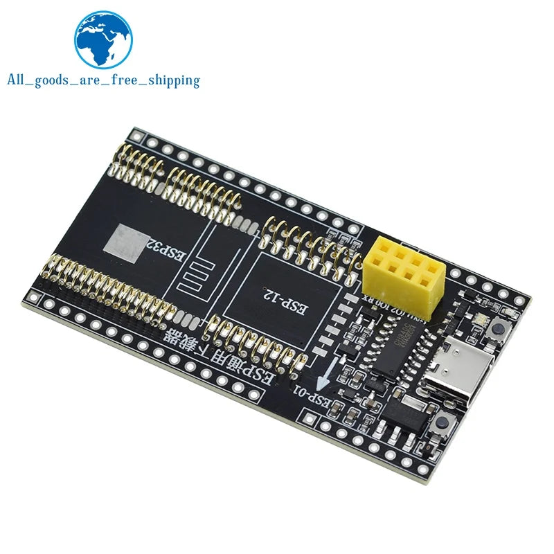 TZT ESP8266 ESP32 Development Board Test Programmer Socket Downloader for ESP-01 ESP01S ESP12 ESP32 Adapter CH340