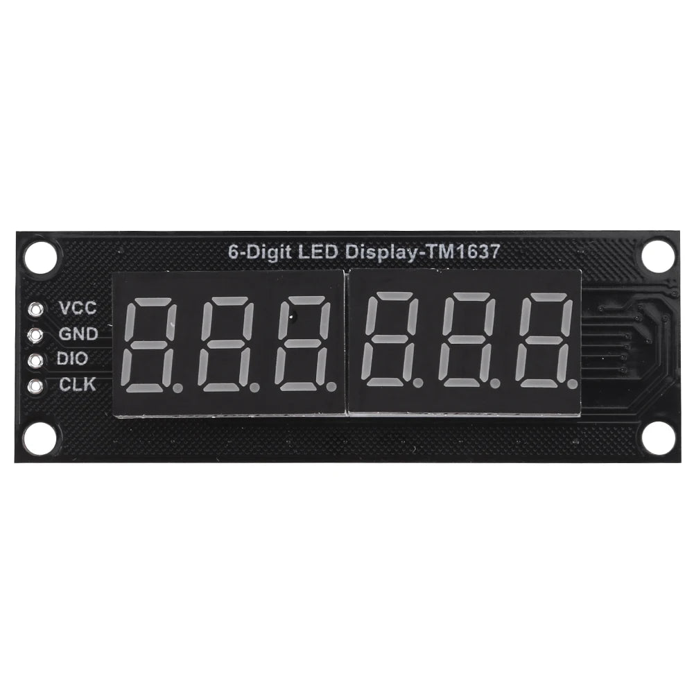 0.36 Inch Digital LED Indicator Tube TM1637 LED Digital Tube Display Control Module 6-Digit 7-Segment 5V