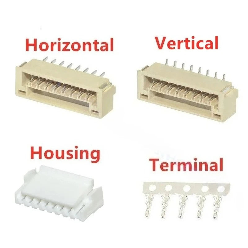 20pcs GH1.25mm 2P-16p A1257 BM10B-GHS-TBT GHR Equivalent Vertical Horizontal Housing Terminal Wire Connector Wafer wt Latch