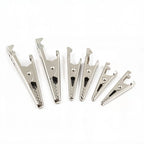 10Pcs Crocodile Type Clip 28 35 45mm Black Red Soft Plastic Coated Testing Probe Mini Alligator Test Clips