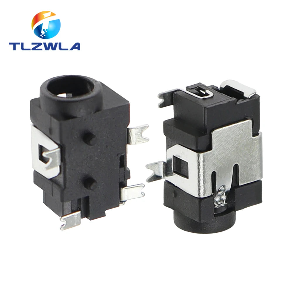 10PCS DC031A DC Power Supply Jack Socket Female Panel Mount Connector 3.5mm 1.35mm DC-031A 3.5*1.35