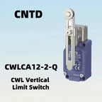Limit Switch, CNTD CWLCA12‑2‑Q cast aluminum housing 1NO1NC contact, 10A 250VAC IP66 adjustable roller lever, position sensor fo