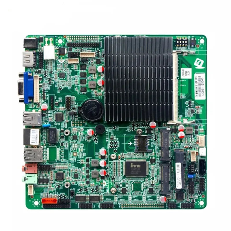 【New Arrival】Gaming PC Motherboards X86 Mini Fanless ITX Motherboard Single Board Computer Linux With Quad Core J1900 Processor