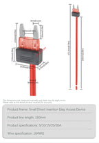 12V 3A 5A 10A 15A 20A Car Fuse Holder Add-a-circuit TAP Adapter Mini ATM APM Blade MINI Simple Safety Device