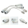 1 to 2 RJ45 Ethernet Splitter Adapter 2 Pack Waterproof Network Connector for Cat5 Cat6 Cable LAN Dual Port Share Internet
