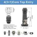 HA Heavy Duty Connector Kit 4/5/6/8 Core Pins Male&Female Insert Plug HDC-HA Rectangular Waterproof Industrial Aviation Socket