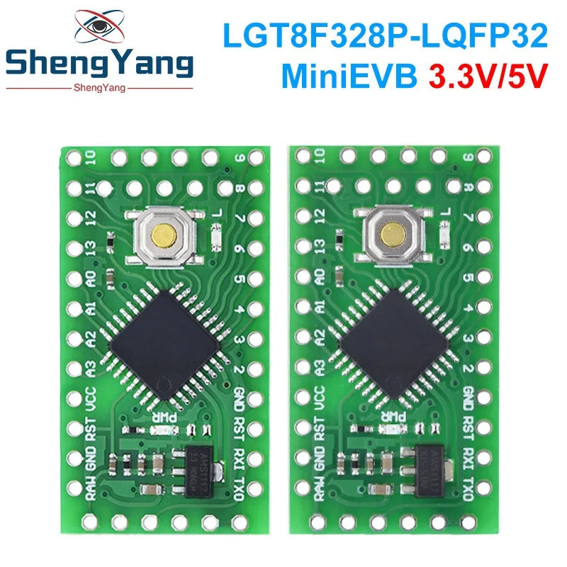 TZT LGT8F328P LQFP32 MiniEVB 3.3V / 5V Replaces Pro Mini ATMEGA328P Fully Compatible For Arduino USE HT42B534-1 Driver