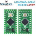 TZT LGT8F328P LQFP32 MiniEVB 3.3V / 5V Replaces Pro Mini ATMEGA328P Fully Compatible For Arduino USE HT42B534-1 Driver
