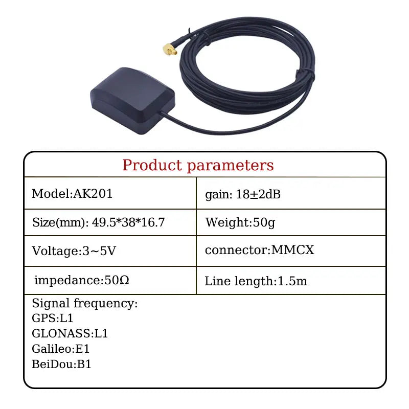 GPS Antenna for Monitoring Navigator Antenna Vehicle Positioning Single Beidou Antenna Fast Satellite Reception