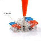 High Power 6mm² Fast Wire Electrical Connectors Universal Compact Splitter Push-in  Cable Wire Connector Fast Terminal Block