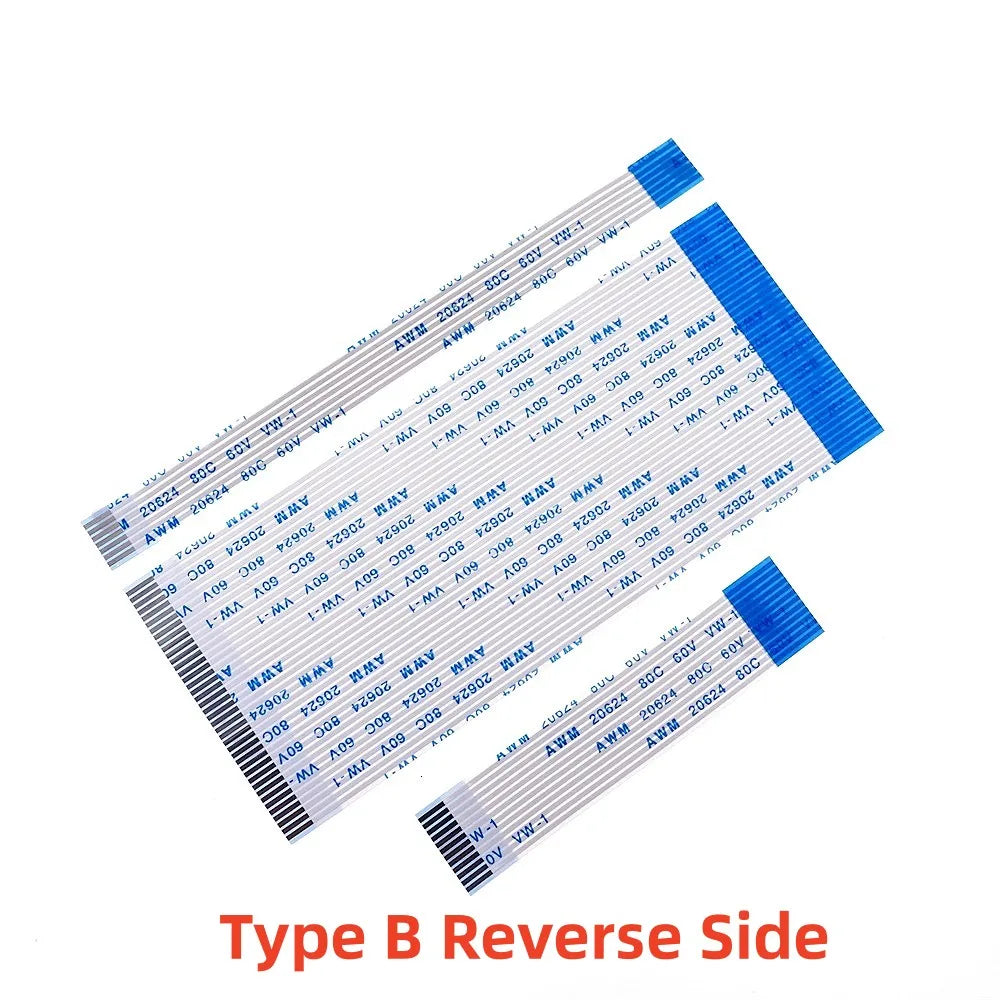 10 100 PCS 1.0 MM PITCH FFC FPC Ribbon Flexible Flat CABLE  4 5 6 8 10 12 14 15 16 20 26 30 34 40 Pin Same Opposite Contact Side