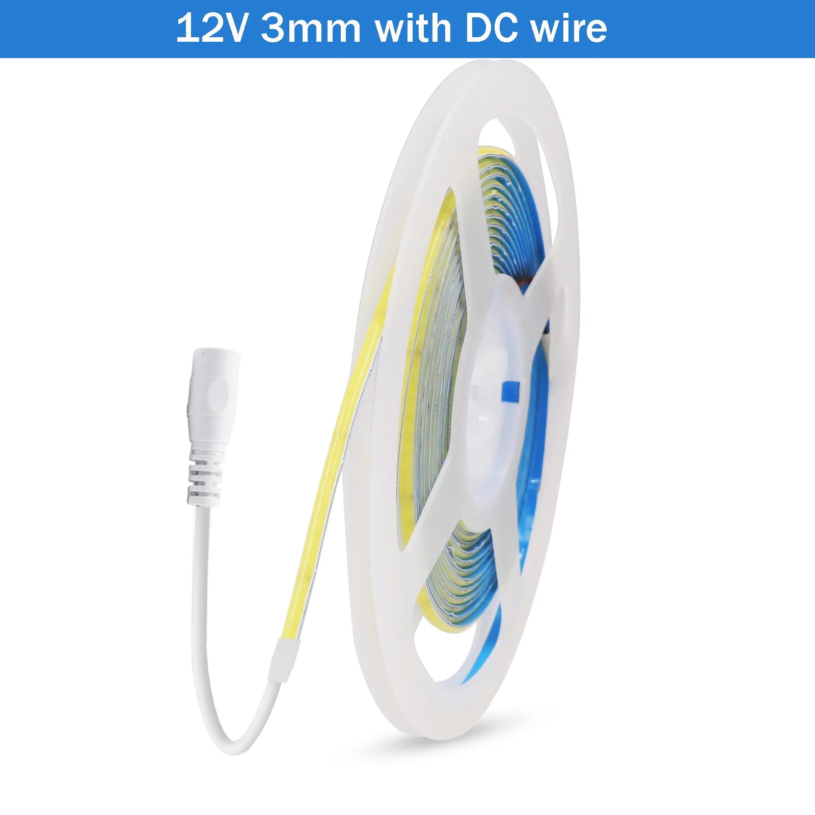5V USB COB LED Strip 12V 3mm 5mm 8mm Width Flexible LED Tape 320LEDs COB Light with Adhesive High Density Linear Lighting