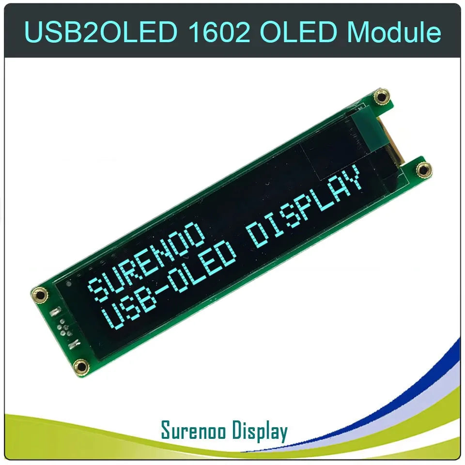 LCD2USB 1602 16X2 162 USB OLED Display LCD Module Screen Panel USB2LCD USB2OLED support AIDA64 for DIY PC