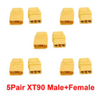 XT90 Male Female Connector Plug Welding Terminal Plugs for RC Lipo Battery Drone Boat Airplane Wire Cable Connectors Adapter