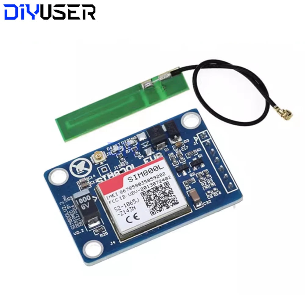 SIM800L GSM GPRS Module for IoT, 4-Band Global SMS/GPRS Data, Low Power 3.4-4.4V