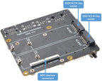 Raspberry Pi CM5 IO board NAS 2xNVMe dual Ethernet X1500